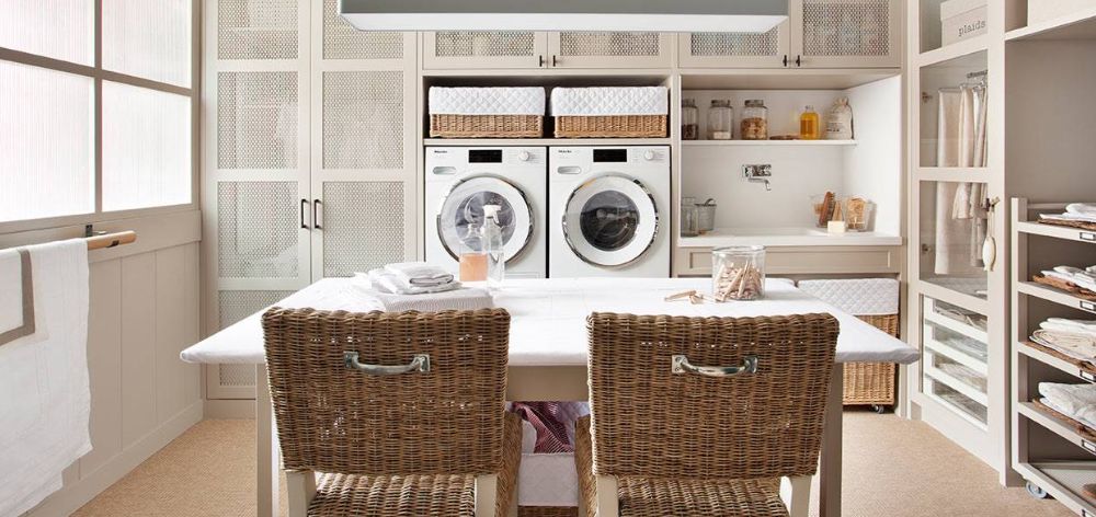 ¿Cómo diseñar un cuarto de lavado pequeño con gran estilo?