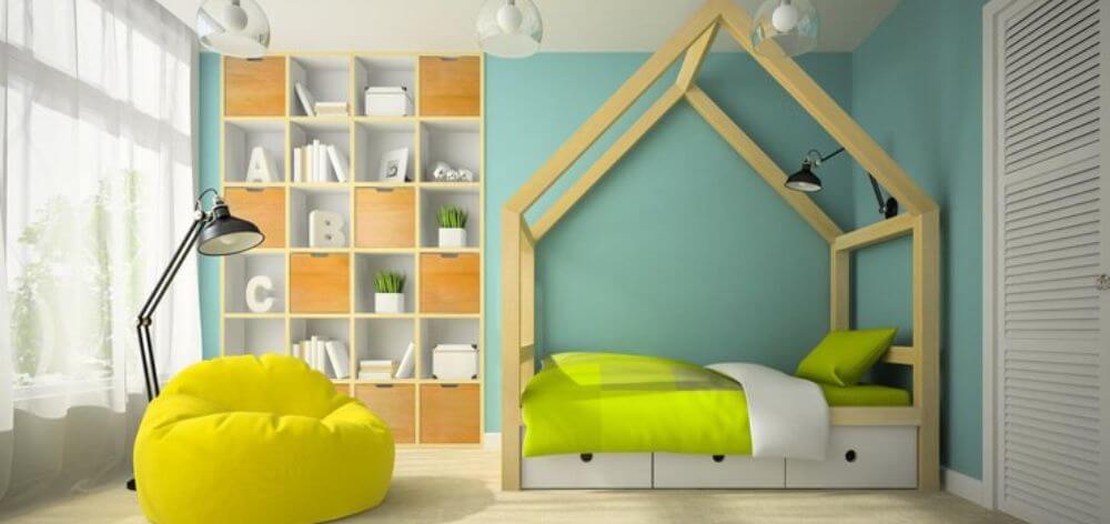 dormitorio colores vivos cuartos infantiles